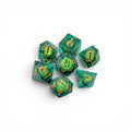 Dragon Eye Dice Set - 7 Pcs (Green)